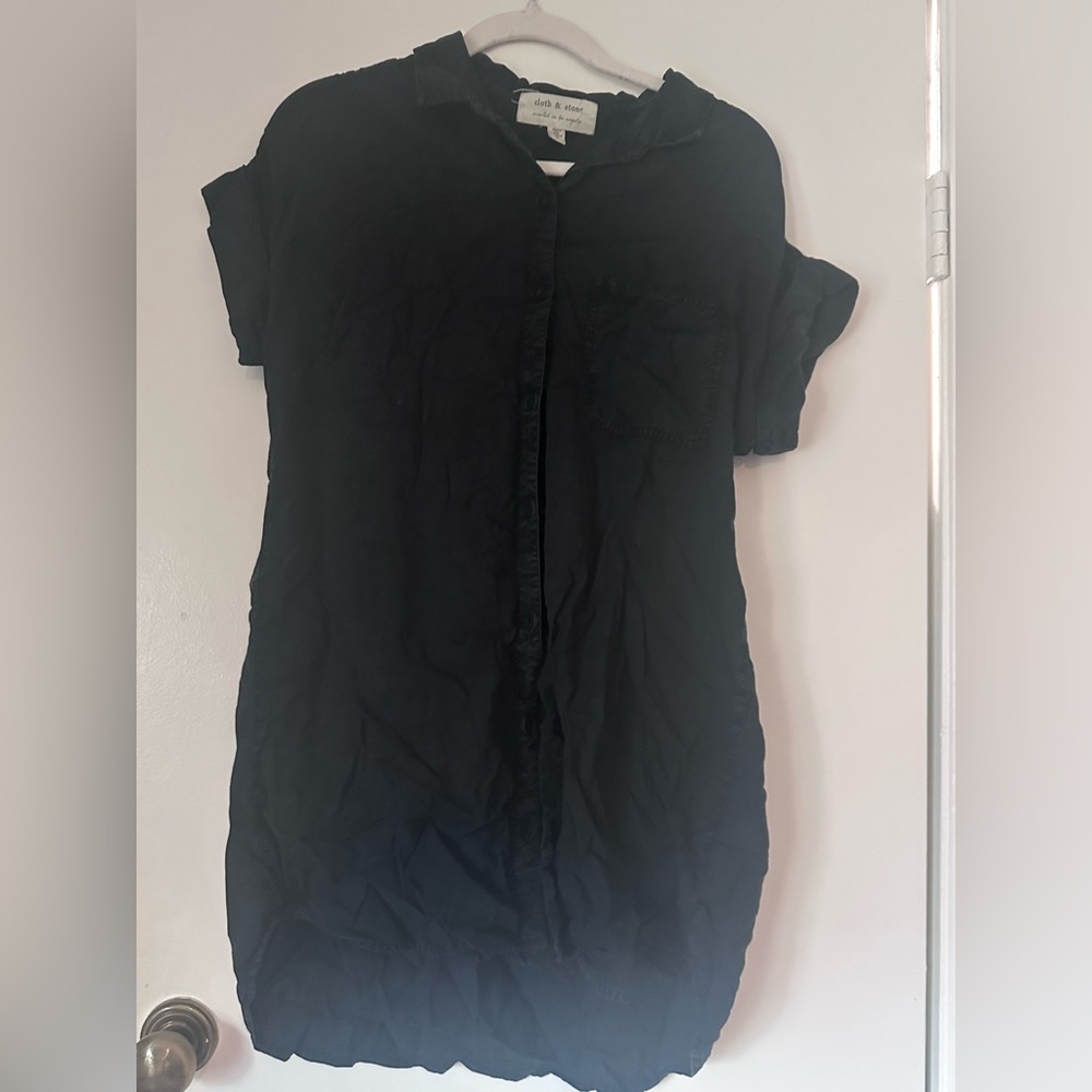 Cloth + Stone Button-Up Oxford Shirt dress